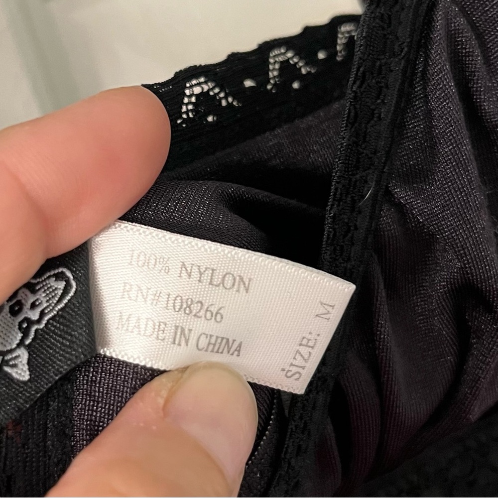 Morbid Threads Black Lace Chemise Size Medium - Picture 4 of 6